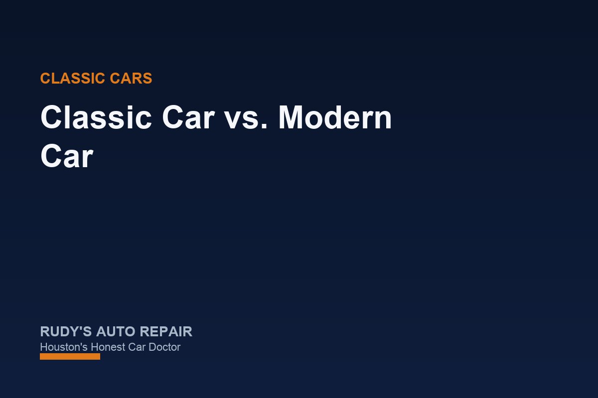 Classic Car vs. Modern Car: Why Diagnosis Is Different