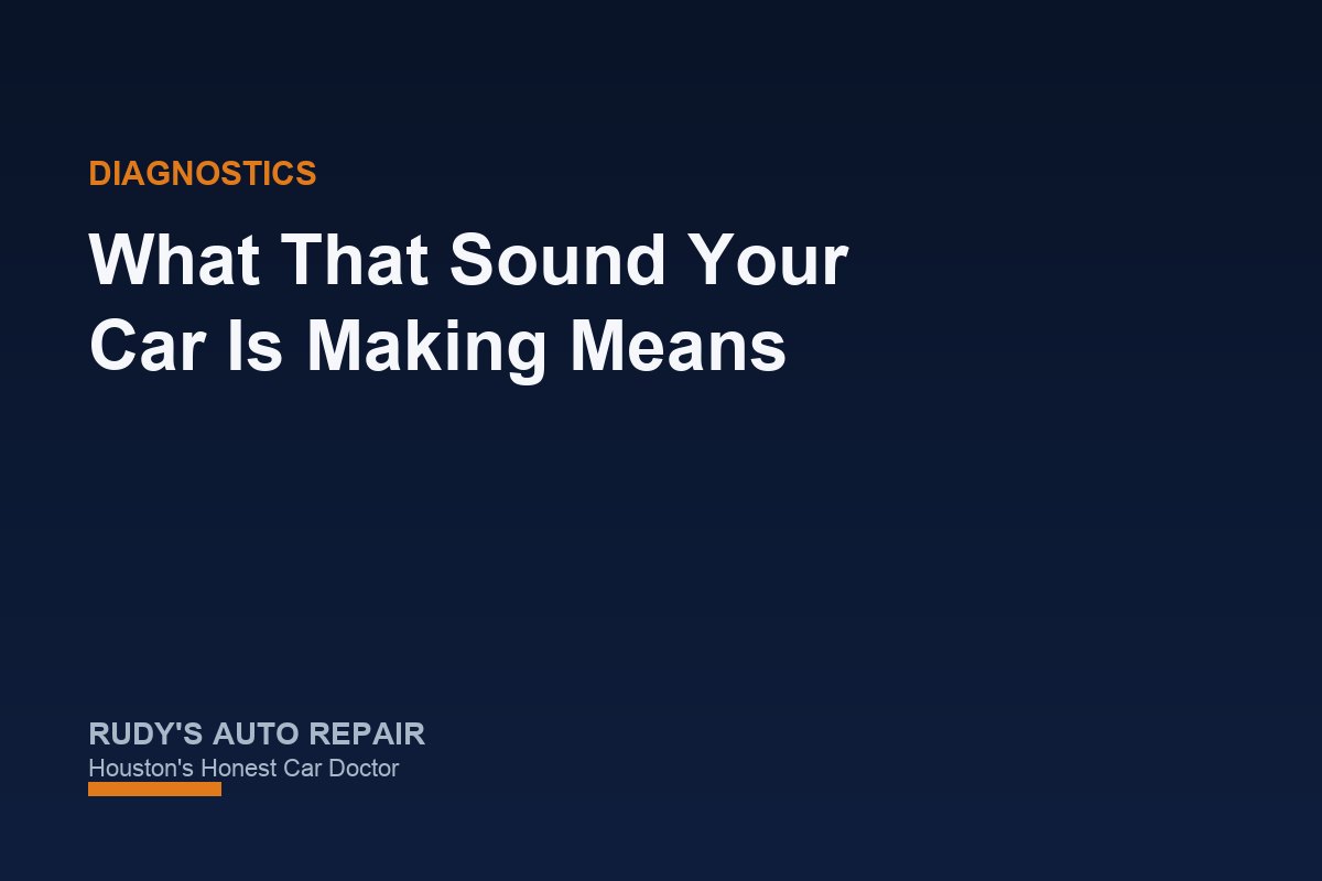 What That Sound Your Car Is Making Actually Means